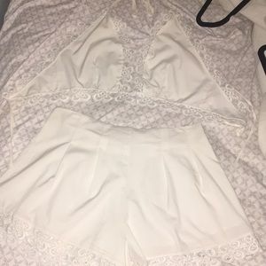 White two piece set